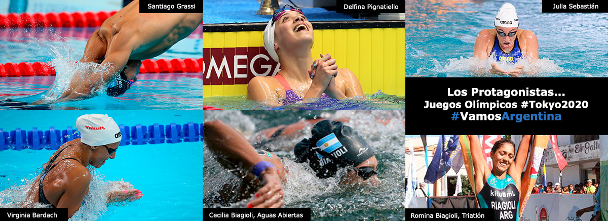 Nadadores agentinos en Juegos Olímpicos de Tokio